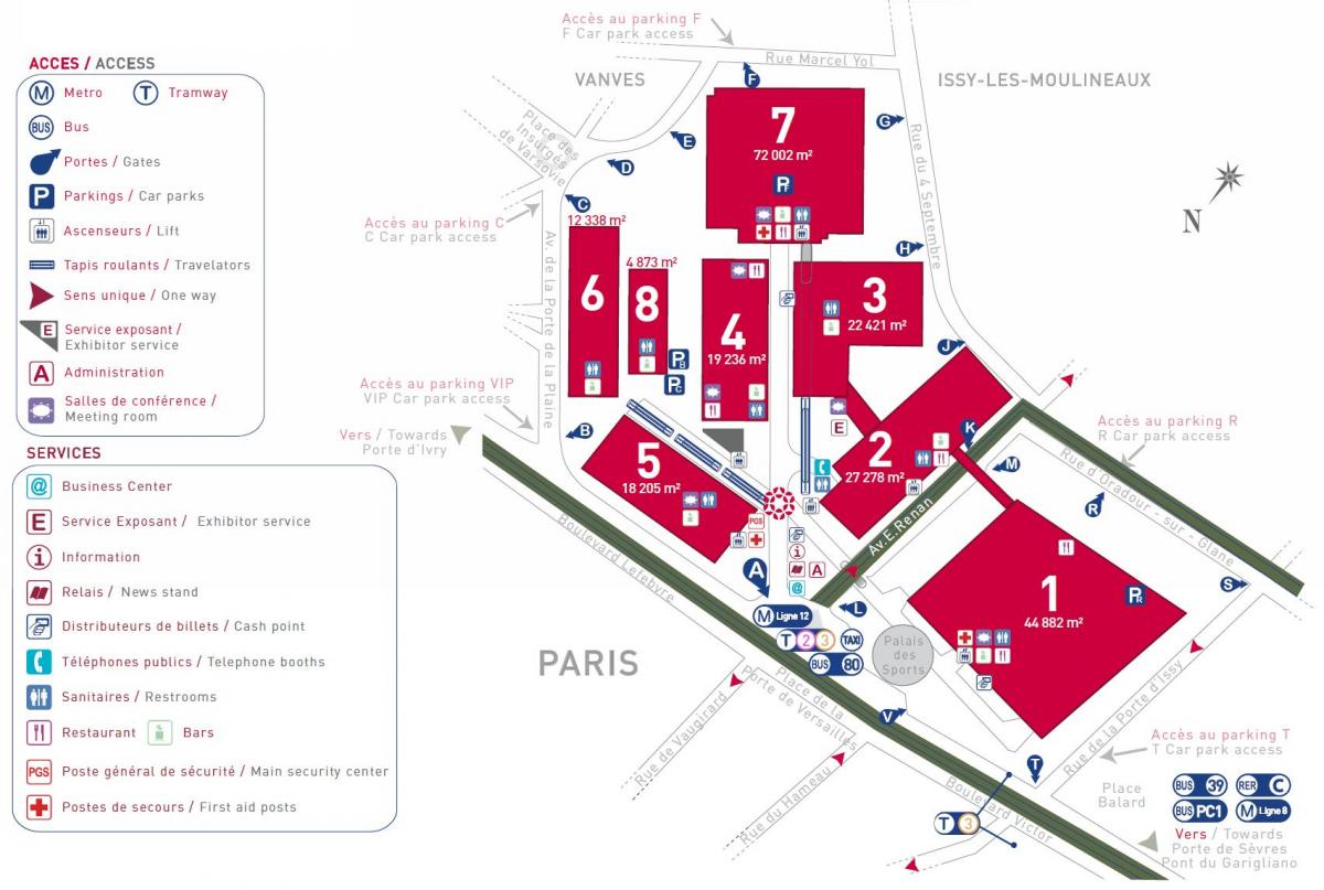 Mapa ng Paris expo