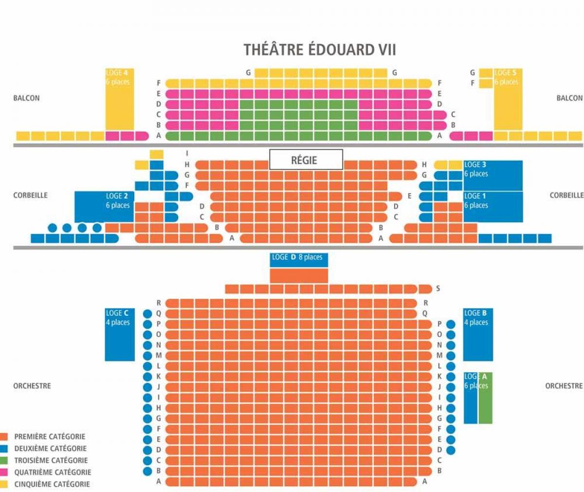 Mapa ng Theatre Édouard 7