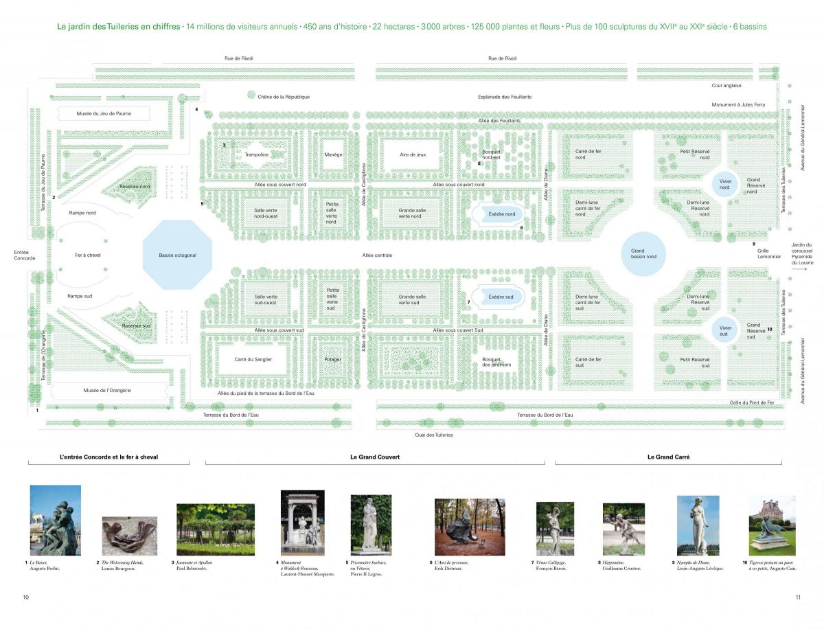 Mapa ng Tuileries Garden