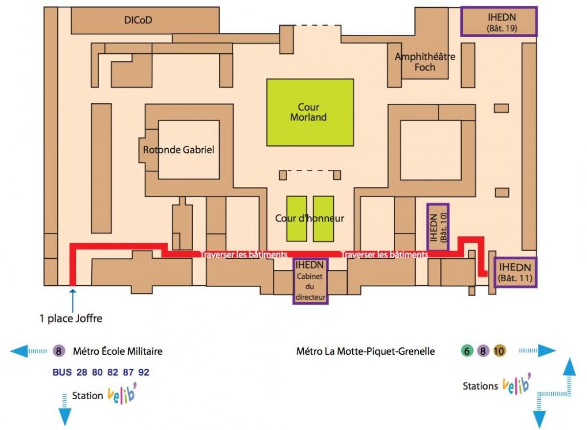 Mapa ng École Militaire