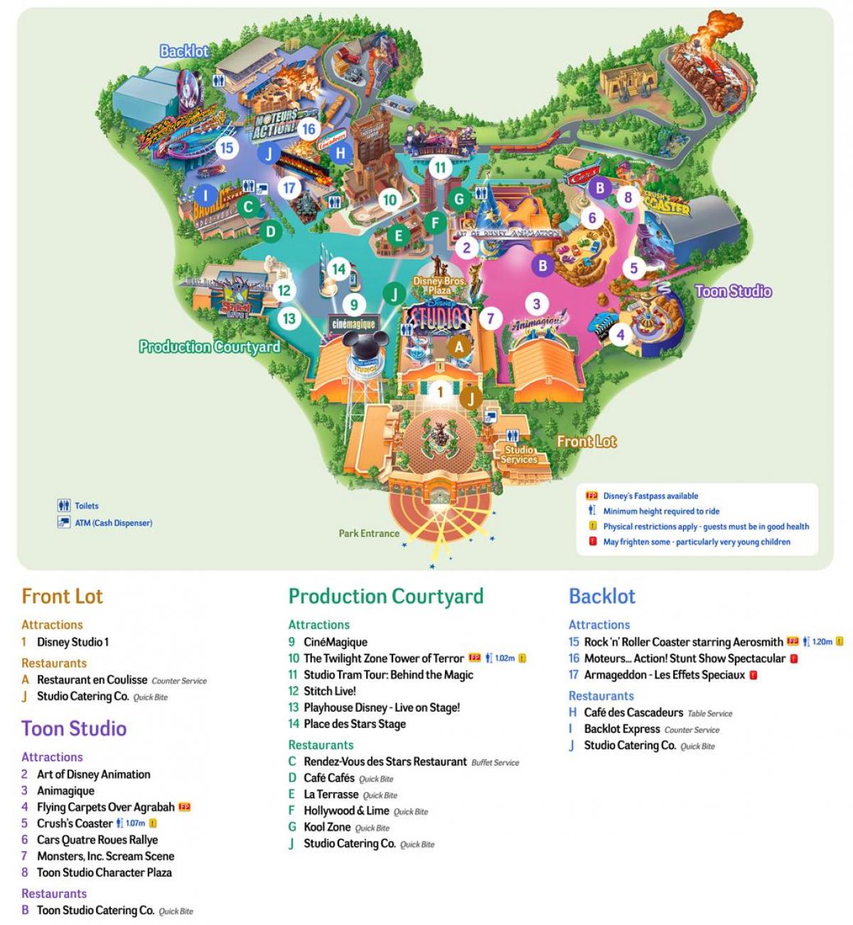 Mapa ng Disney Studios
