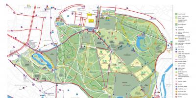 Mapa ng Bois de Vincennes