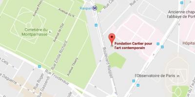 Mapa ng Fondation Cartier