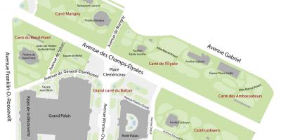 Mapa ng Jardin des Champs-Élysées