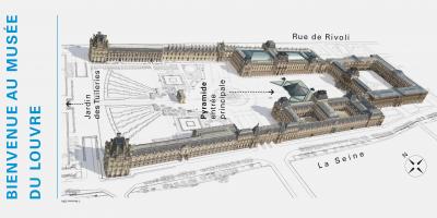 Mapa ng Louvre Museum