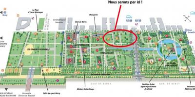 Mapa ng Parc de Bercy