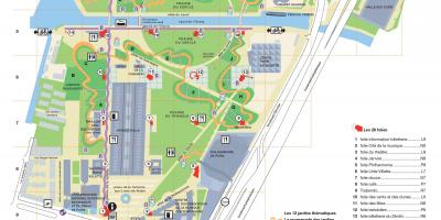 Mapa ng Parc de la Villette