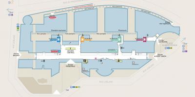 Mapa ng Georges-Pompidou hospital