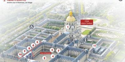 Mapa ng Hôtel des Invalides