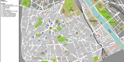 Mapa ng ika-13 arrondissement ng Paris