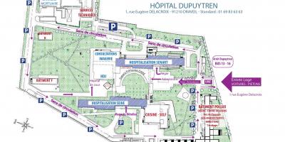 Mapa ng Joffre-Dupuytren ospital