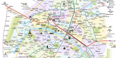 Mapa ng Paris subway