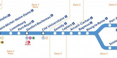 Mapa ng RER B