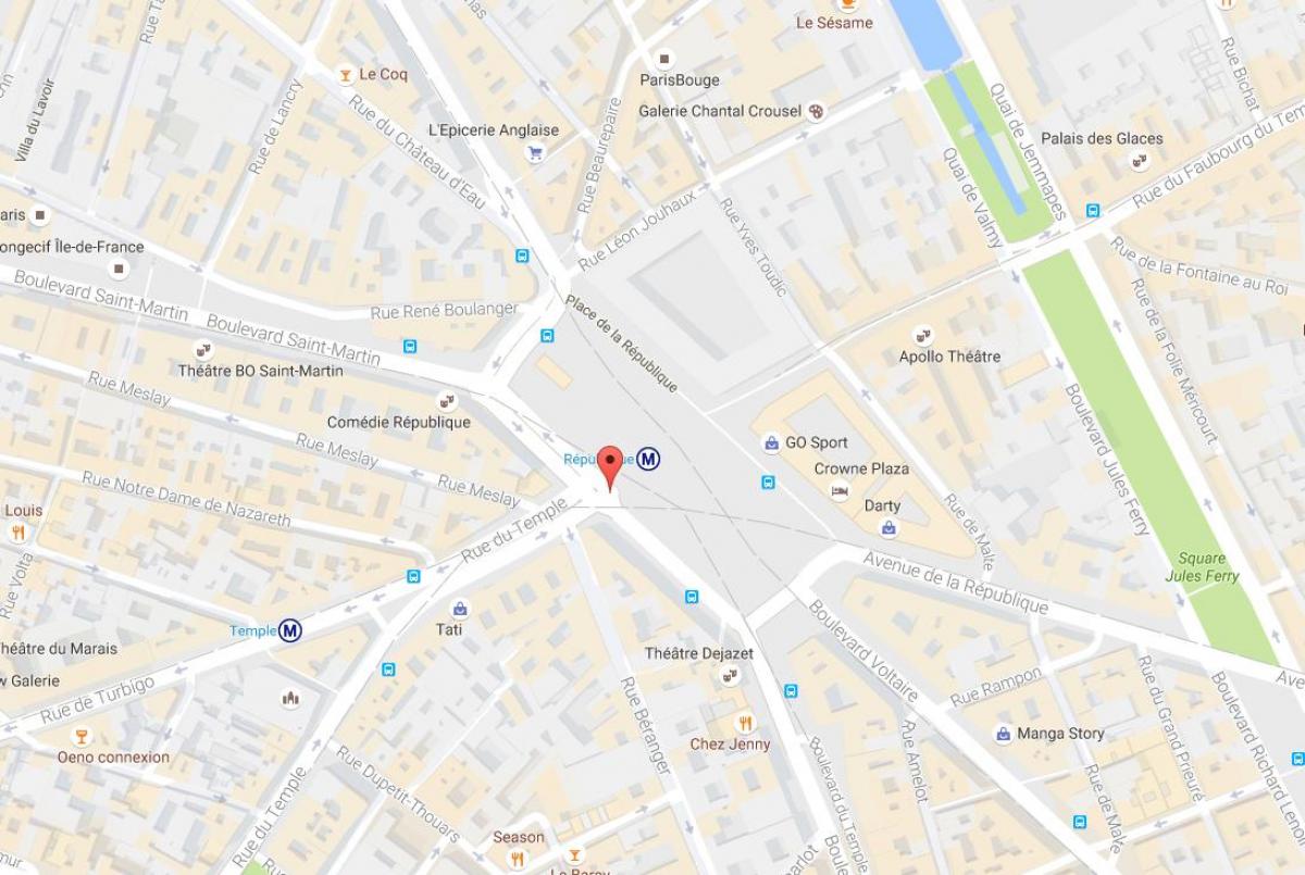 Mapa ng Place de la République