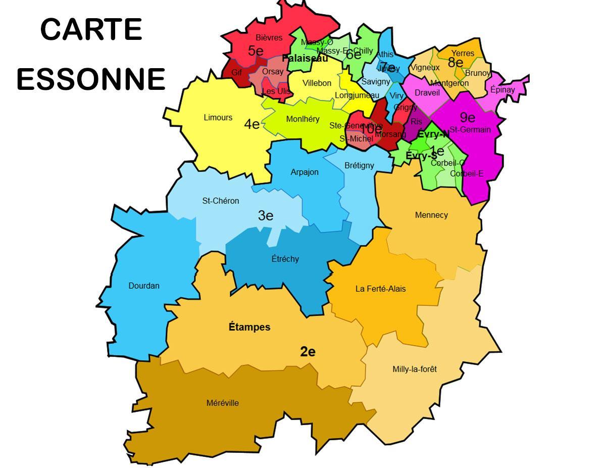 Mapa ng Essonne