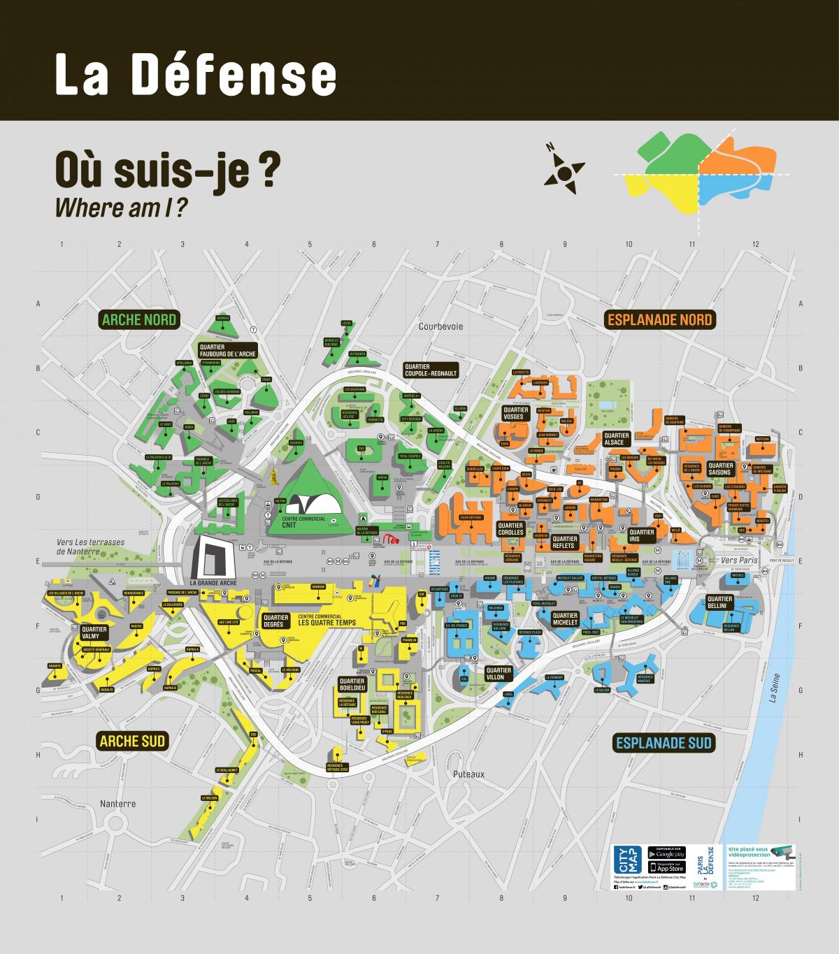 Mapa ng La Défense