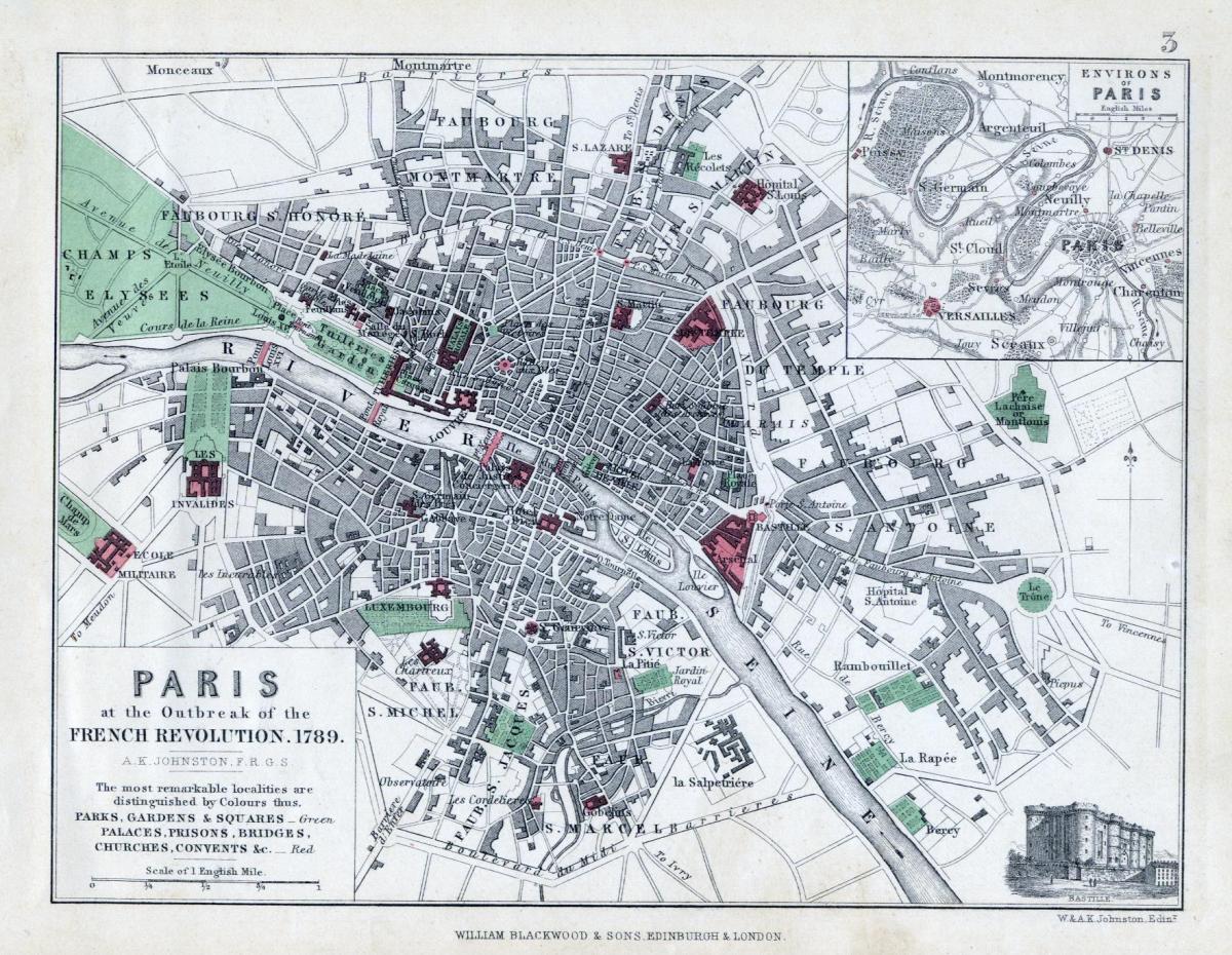 Mapa ng Paris 1789