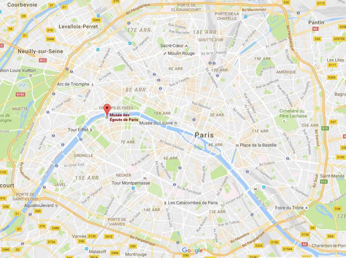 Mapa ng Paris sewers