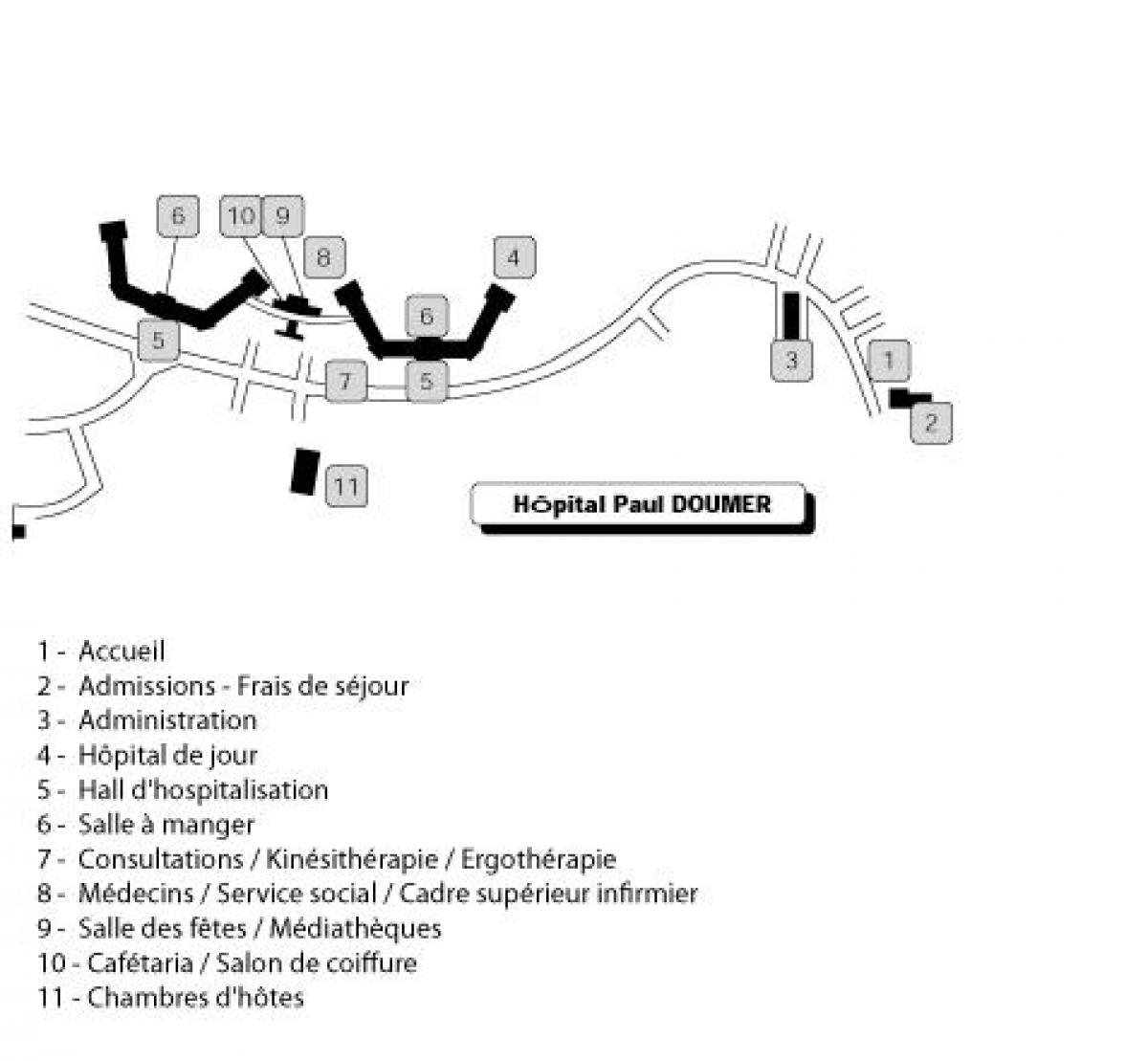 Mapa ng Paul Doumer ospital