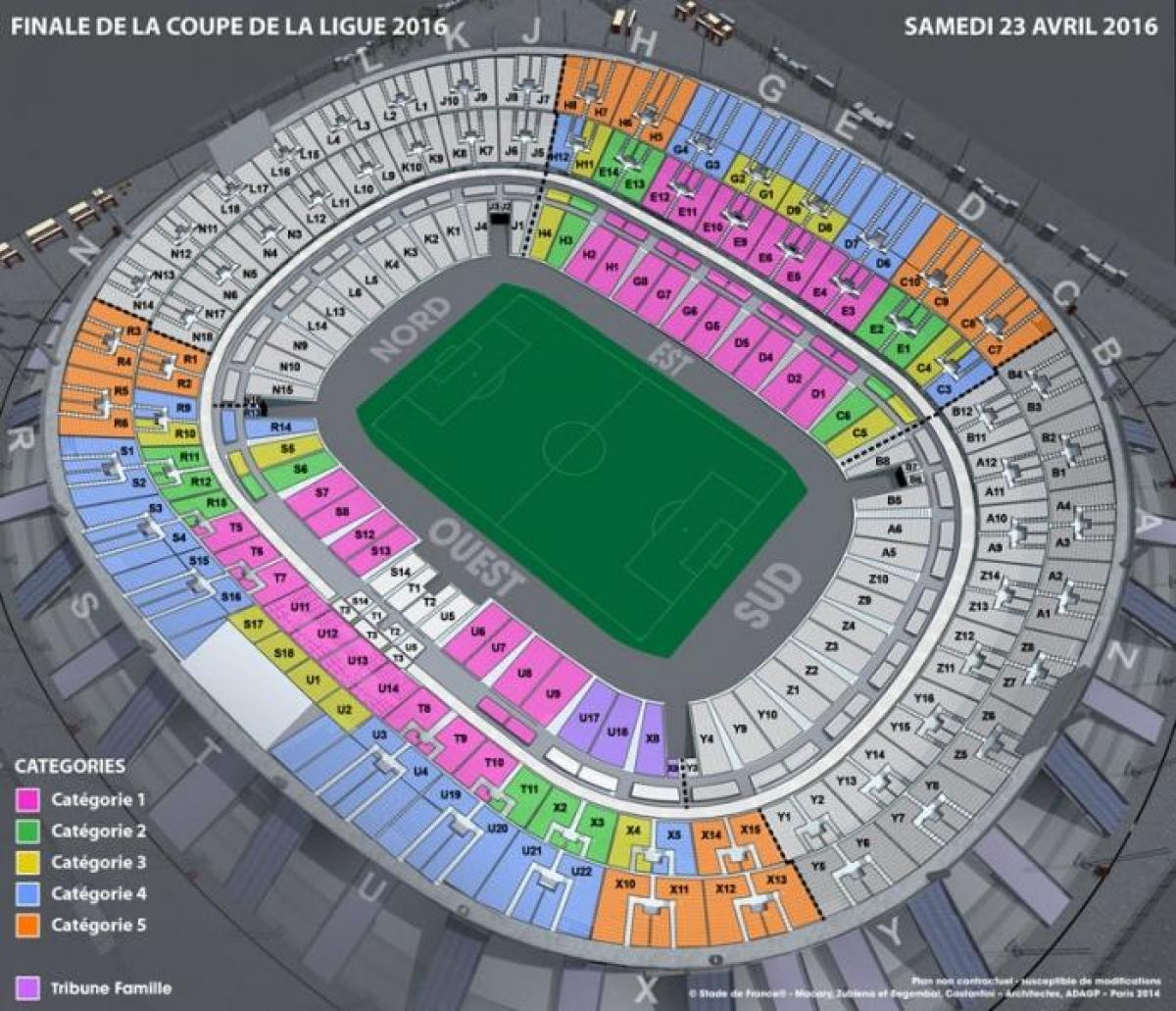 Mapa ng Stade de France Soccer