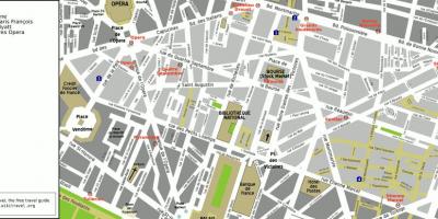Mapa ng 2nd arrondissement ng Paris