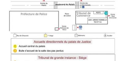 Mapa ng Palais de Justice Paris