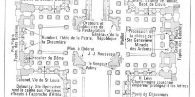 Mapa ng Panthéon Paris