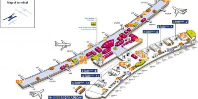 Mapa ng CDG airport terminal 2E