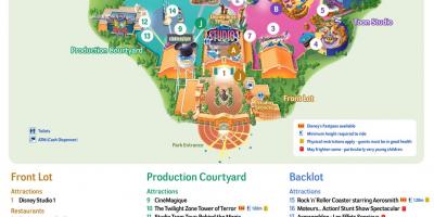 Mapa ng Disney Studios