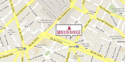 Mapa ng Moulin rouge