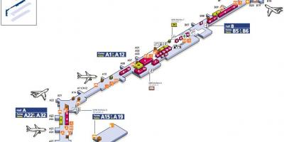 Mapa ng Timog Orly airport