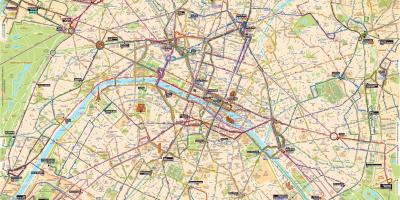 Mapa ng Paris bus