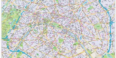 Mapa ng Paris city center