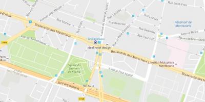 Mapa ng Porte d ' orleans