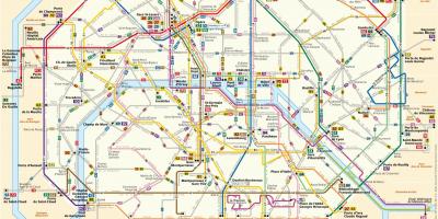 Mapa ng RATP bus