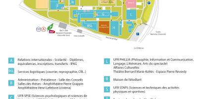 Mapa ng University Nanterre
